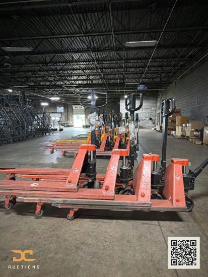 (4) Manual Pallet Jacks | Mixed Brands & Colors