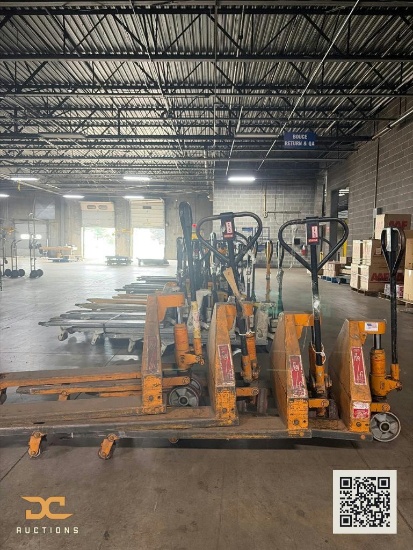(4) Manual Pallet Jacks | Yellow