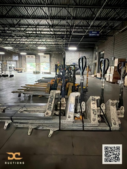 (4) Crown Manual Pallet Jacks