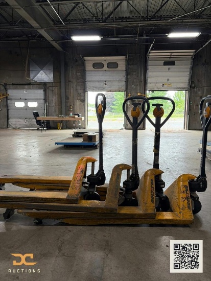 (4) Manual Pallet Jacks | Yellow