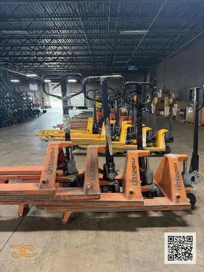 (4) Lift King Manual Pallet Jacks | Orange