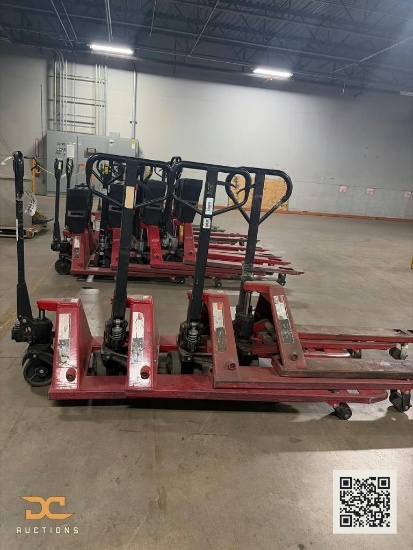 (4) Dayton Manual Pallet Jacks | Red