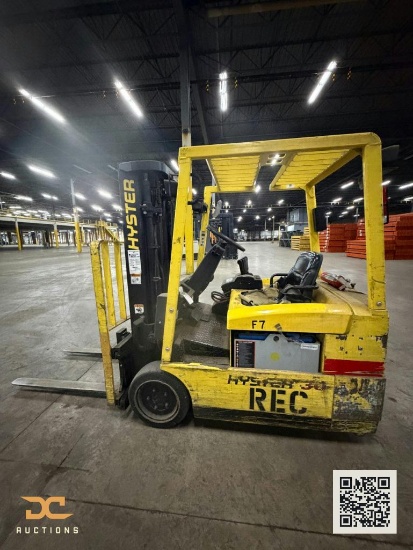 (1) 2000 Hyster J30XMT Electric Forklift | Hours Unknown