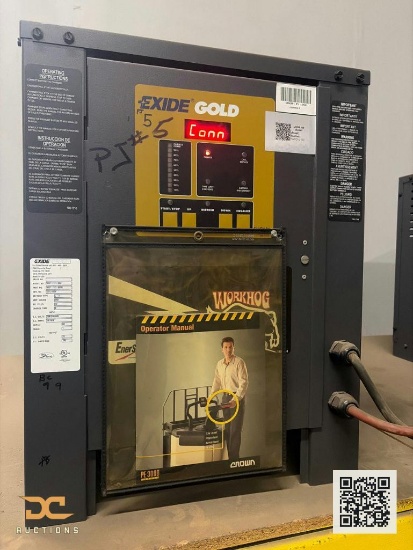 (1) Exide Gold Industrial Battery Charger with Workhog Control Panel