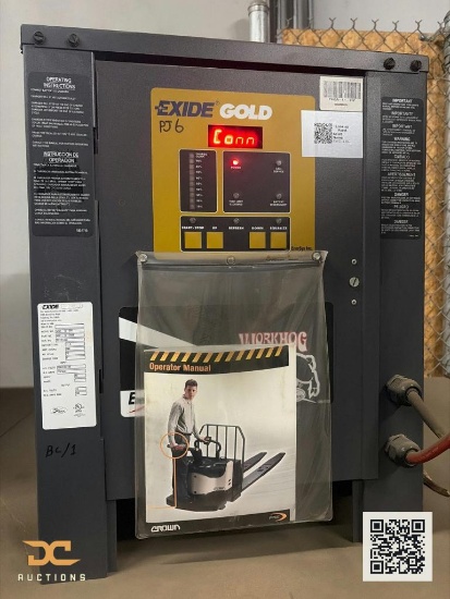 (1) Exide Gold Industrial Battery Charger | EnerSys, Digital Display, Forklift/PIT Equipment