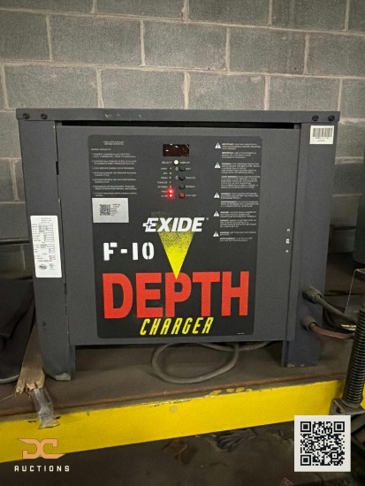 (1) Exide F-10 Depth Charger | Industrial Forklift Battery Charger