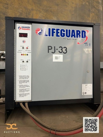 (1) Hawker Lifeguard Industrial Battery Charger | Single Phase Forklift Charger