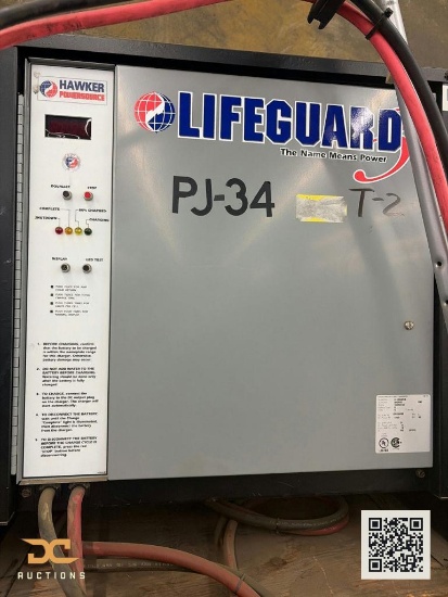 (1) Hawker Lifeguard Industrial Forklift Battery Charger 36V, 3-Phase