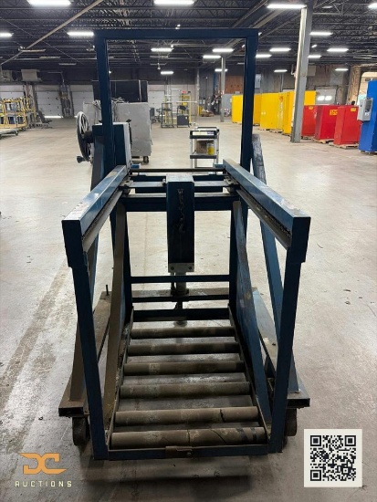 (1) Mobile Battery Extractor Unit | Blue Steel | On Casters