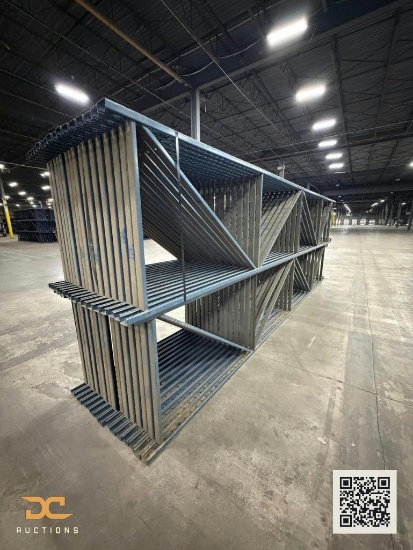 (48) Teardrop Upright Frames | 42" x 20' | Blue