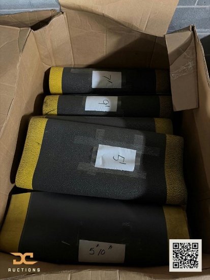 (10) Rolled Anti-Fatigue Floor Mats | Gray & Yellow | 125' Total