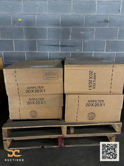 (96) Air Filters 20x20x1 | 8 Cases | 12 Filters per case