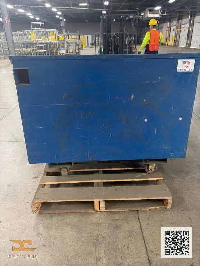 (1) Heavy-Duty Steel Job Box | Blue