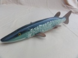 Nothern Pike Wood Decoy, J Muzik Decoy 11 1/2