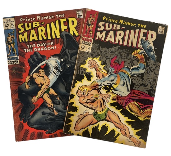 Vintage Sub-Mariner No.15 and No.4