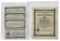 German 1000 Mark Reich Treasury Bond Certificate and Bank Note Collection