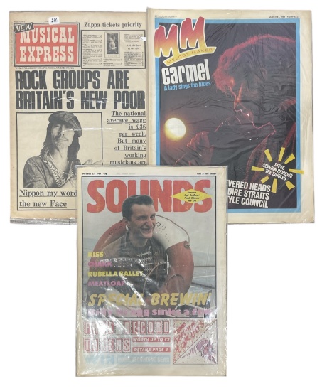 Musical Express Melody Maker and Sounds Newspaper Collection