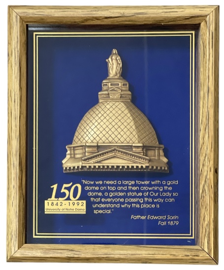 Notre Dame Collectible Wood Framed | Golden Dome