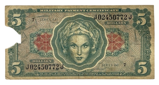 Vintage Military Payment Certificate