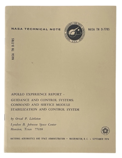 NASA Technical Note | Apollo Experience Report