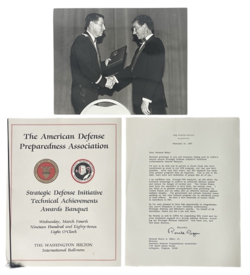 The American Defense Preparedness Association Pamphlet Letter and Photo