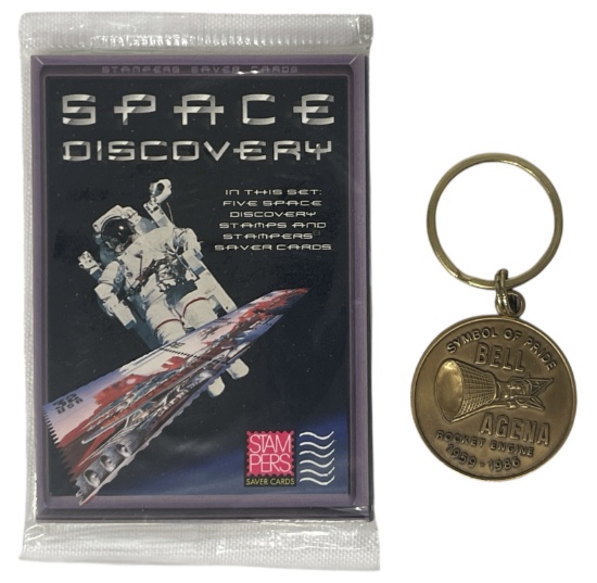 Space Discovery Stamps | Bell Agena Keychain