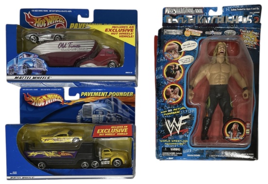 Hot Wheels and WWF Action Figure Collection
