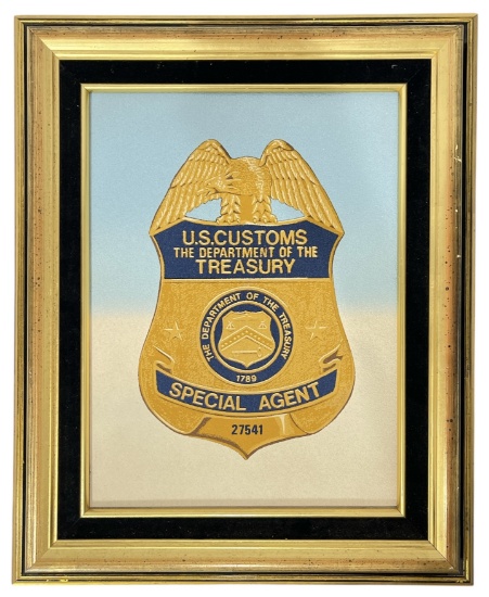 Framed US Customs | Treasury Artwork