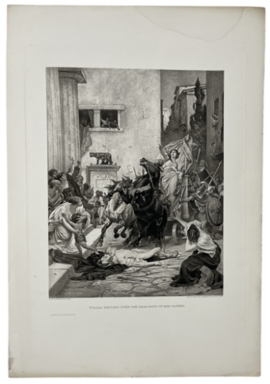 Tullia Driving Over The Dead Body Of Her Father | Print