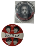Beatles and The Reverend Al Sharpton Pin Collection