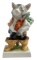 Herend Porcelain Puss in Boots Kitten Cat Sculpture