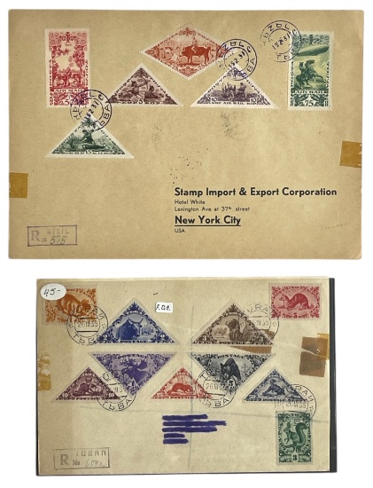 Vintage Envelope With Stamp and Postal Stamp