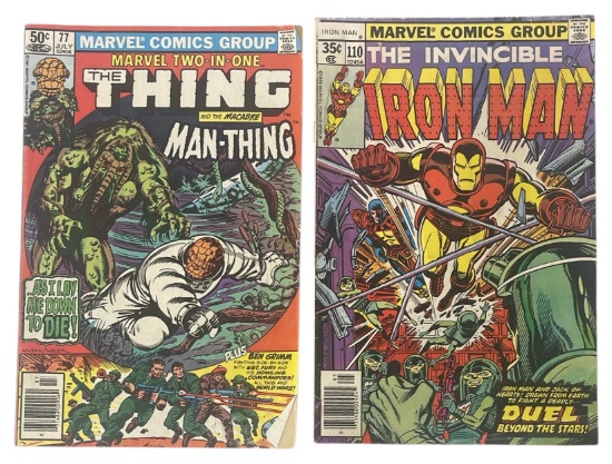 Marvels The Thing and The Invincible Iron Man | Comic Book Collection