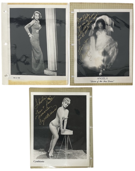 Burlesque Performer Photo and Signature Collection