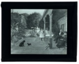 Vintage Glass Photo Slide