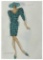 Christian Dior | Original Designer Sketch | One of a Kind Artwork