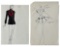Luxury Fashion Brands | Original Designer Sketch | One of a Kind Artwork