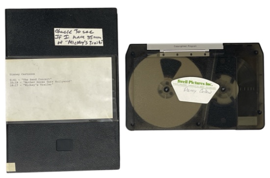 Disney Cartoon Original Compilation Reel VHS