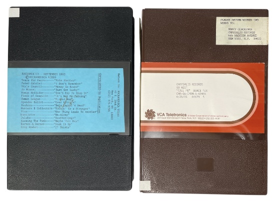Music Original Compilation Reel VHS