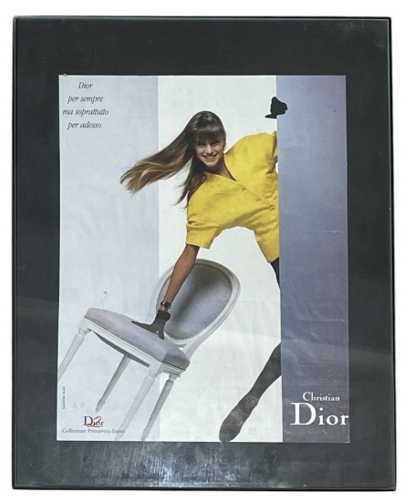 Christian Dior Framed Ad