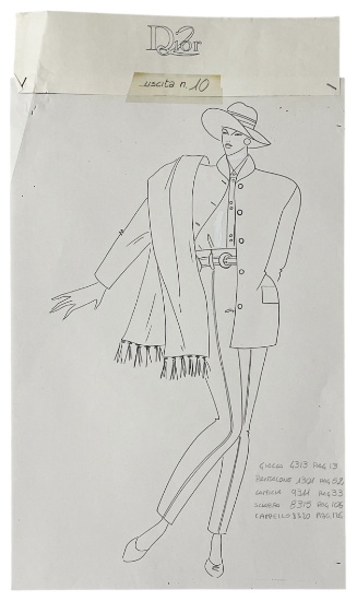 Christian Dior | Handwritten Dior Logo | On Fashion Print