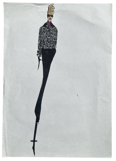 Luxury Fashion Brands | Original Designer Sketch | One of a Kind Artwork