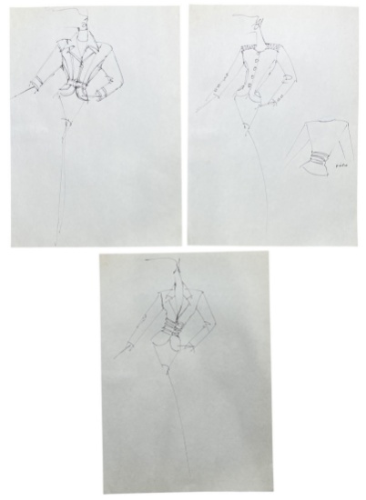 Luxury Fashion Brands | Original Designer Sketch | One of a Kind Artwork