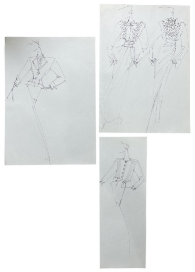 Luxury Fashion Brands | Original Designer Sketch | One of a Kind Artwork