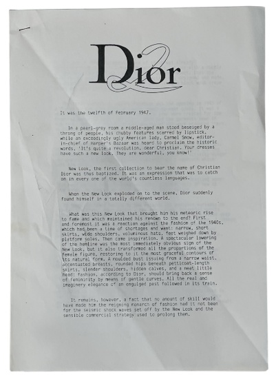Dior Notes | Prints