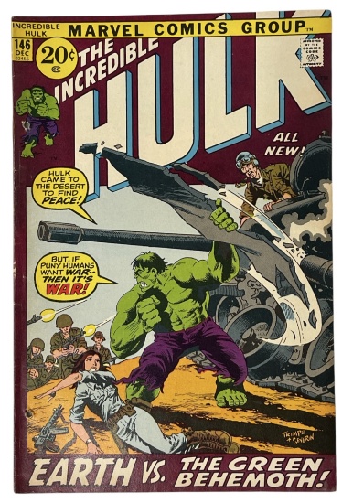 Vintage Marvel Comic Book | The Incredible Hulk | No. 146 | Dec