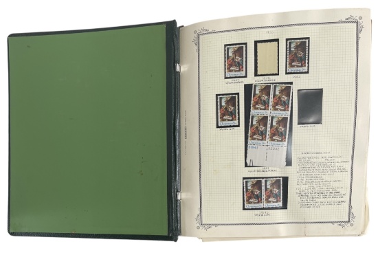 Stamp Book With Stamps