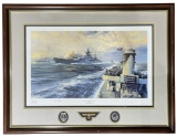 Signed Framed Offshore Bombardment by RObert Taylor | No. 411 | With COA