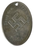 WWII German Prussian Police Tag