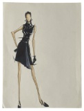 Luxury Fashion Brands | Original Designer Sketch | One of a Kind Artwork